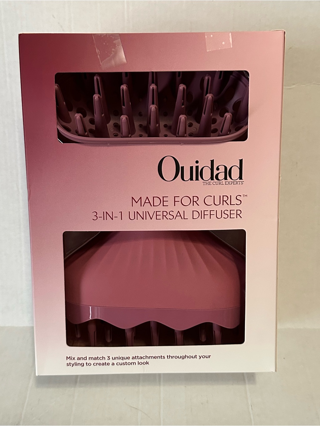 Ouidad Made For Curls 3In1 Universal Diffuser Hair Dryer Attachment New